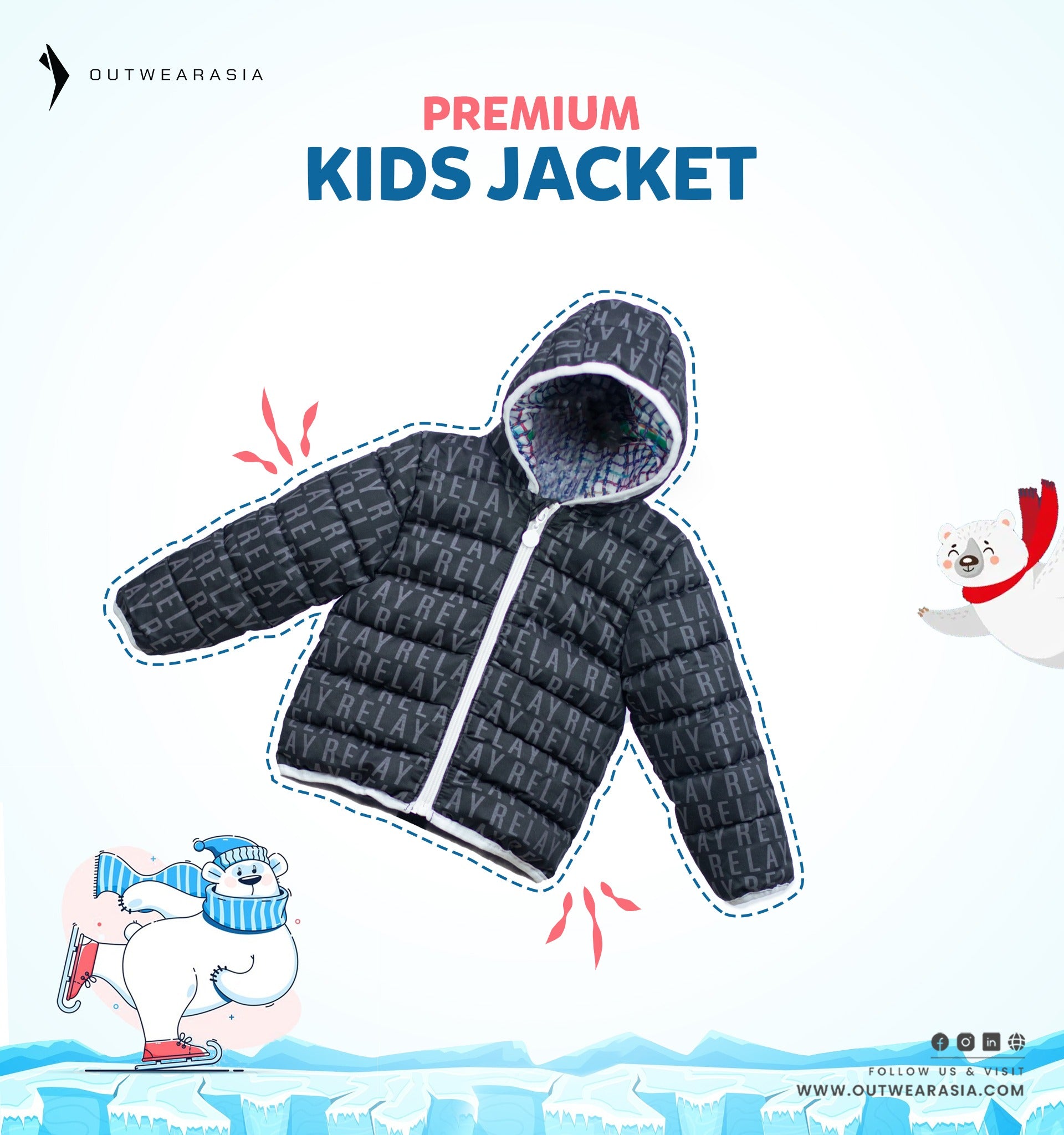 Kid's High Quality Premium Padding Jacket - Toddler Solid