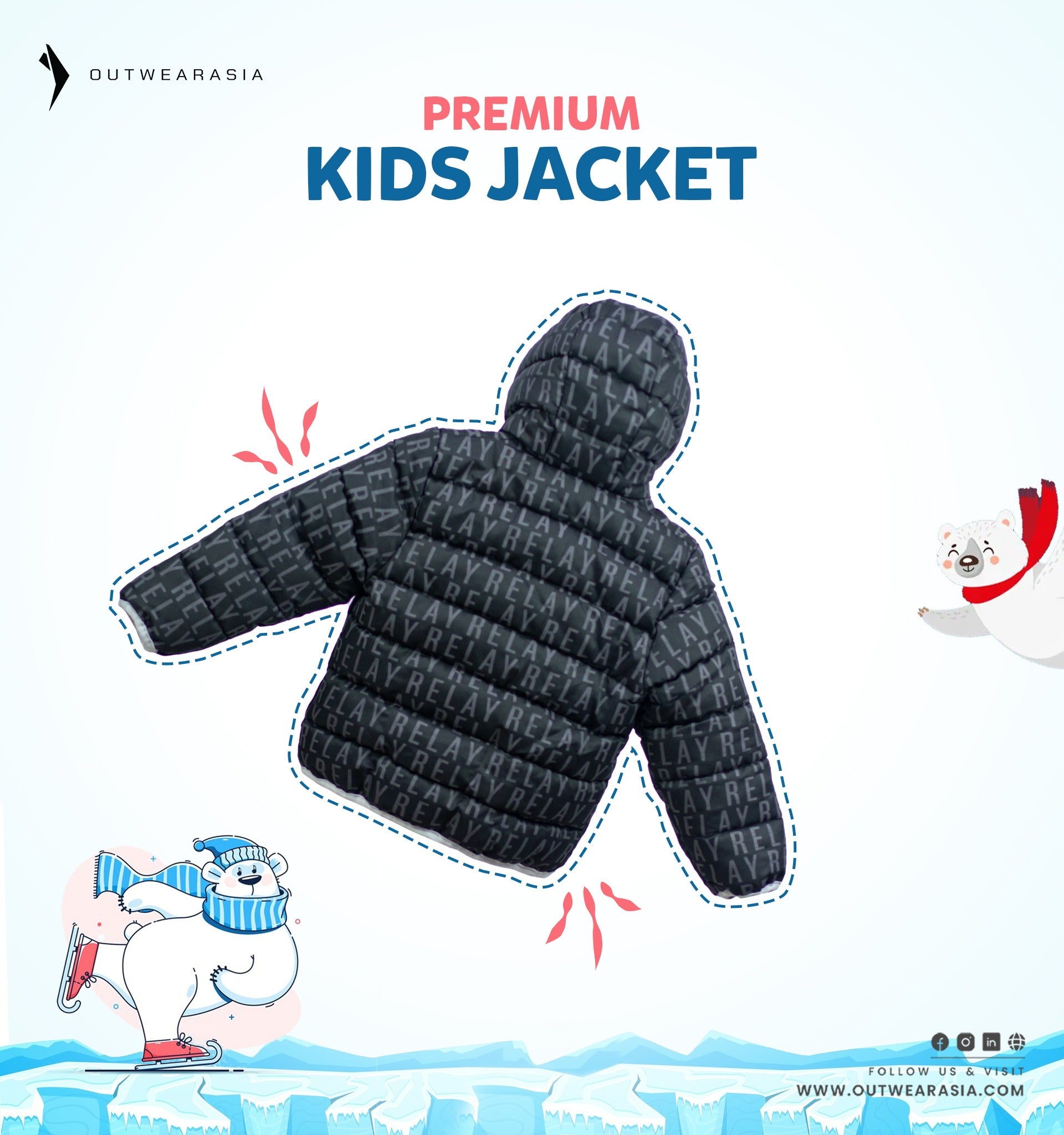 Kid's High Quality Premium Padding Jacket - Toddler Solid