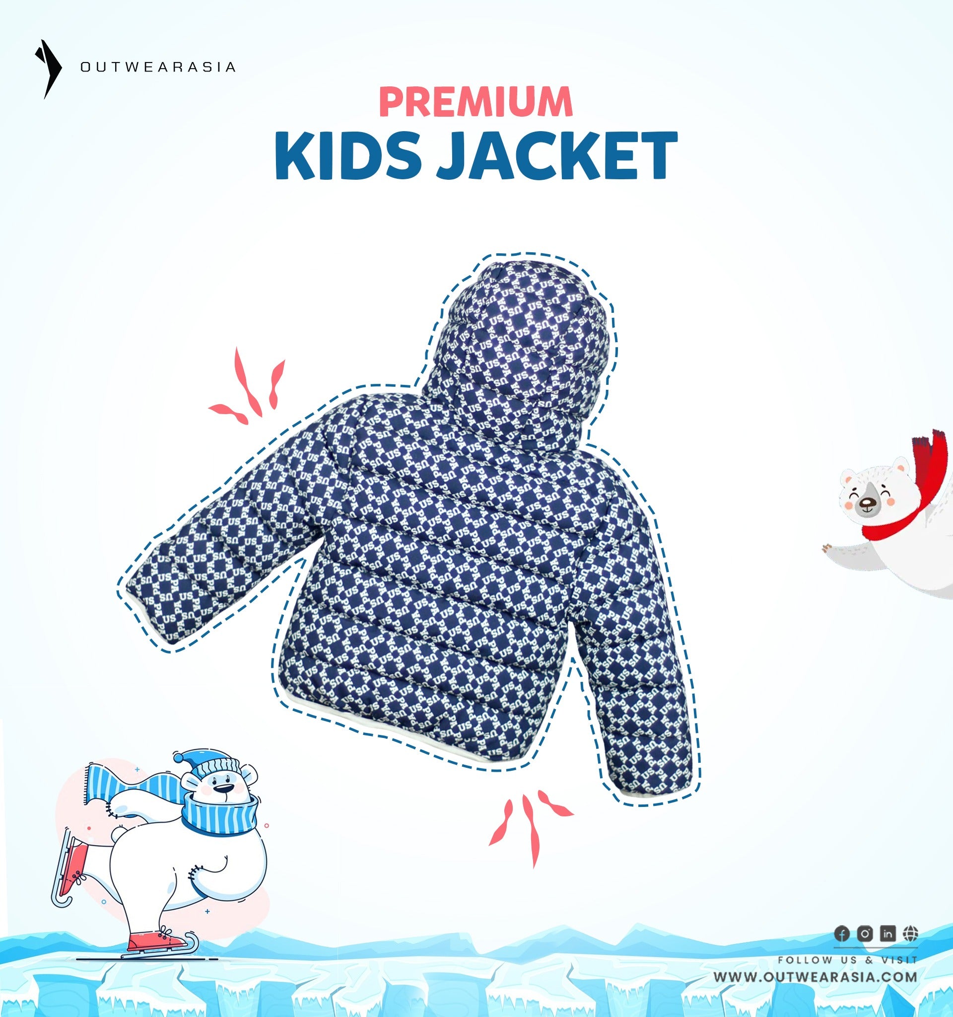 Kid's High Quality Premium Padding Jacket - Toddler Solid