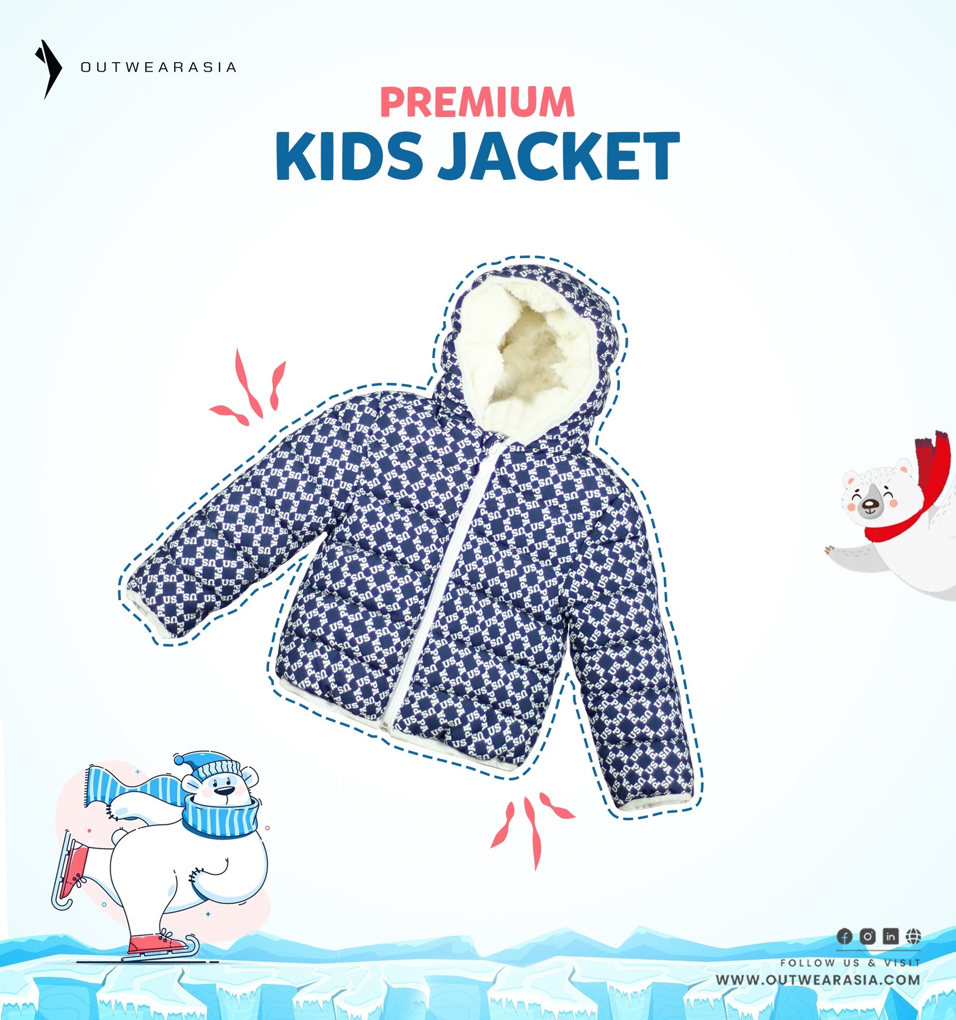 Kid's High Quality Premium Padding Jacket - Toddler Solid