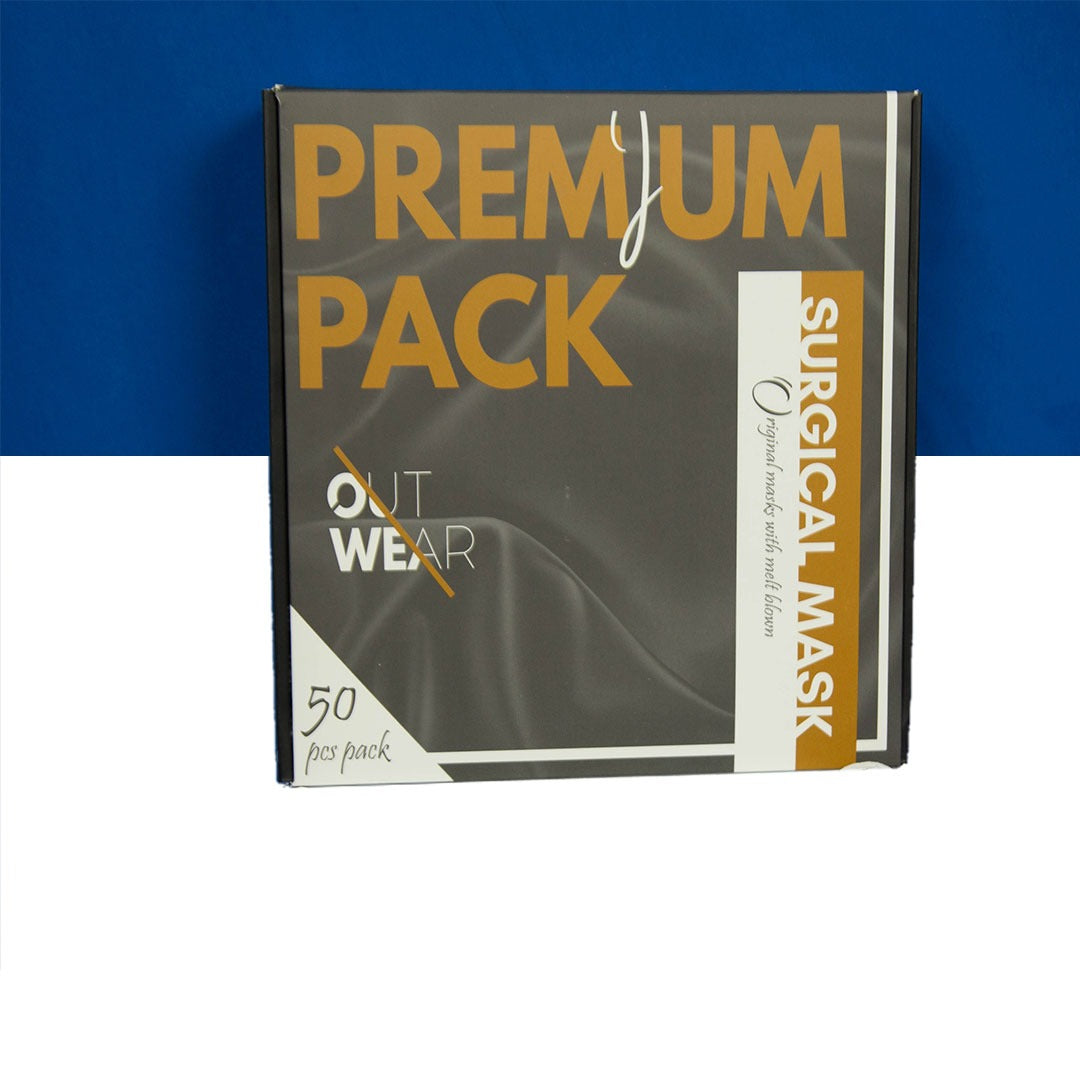 OUTWEAR Premium Disposable 3-Ply Surgical Face Mask – 10 Pcs Pack