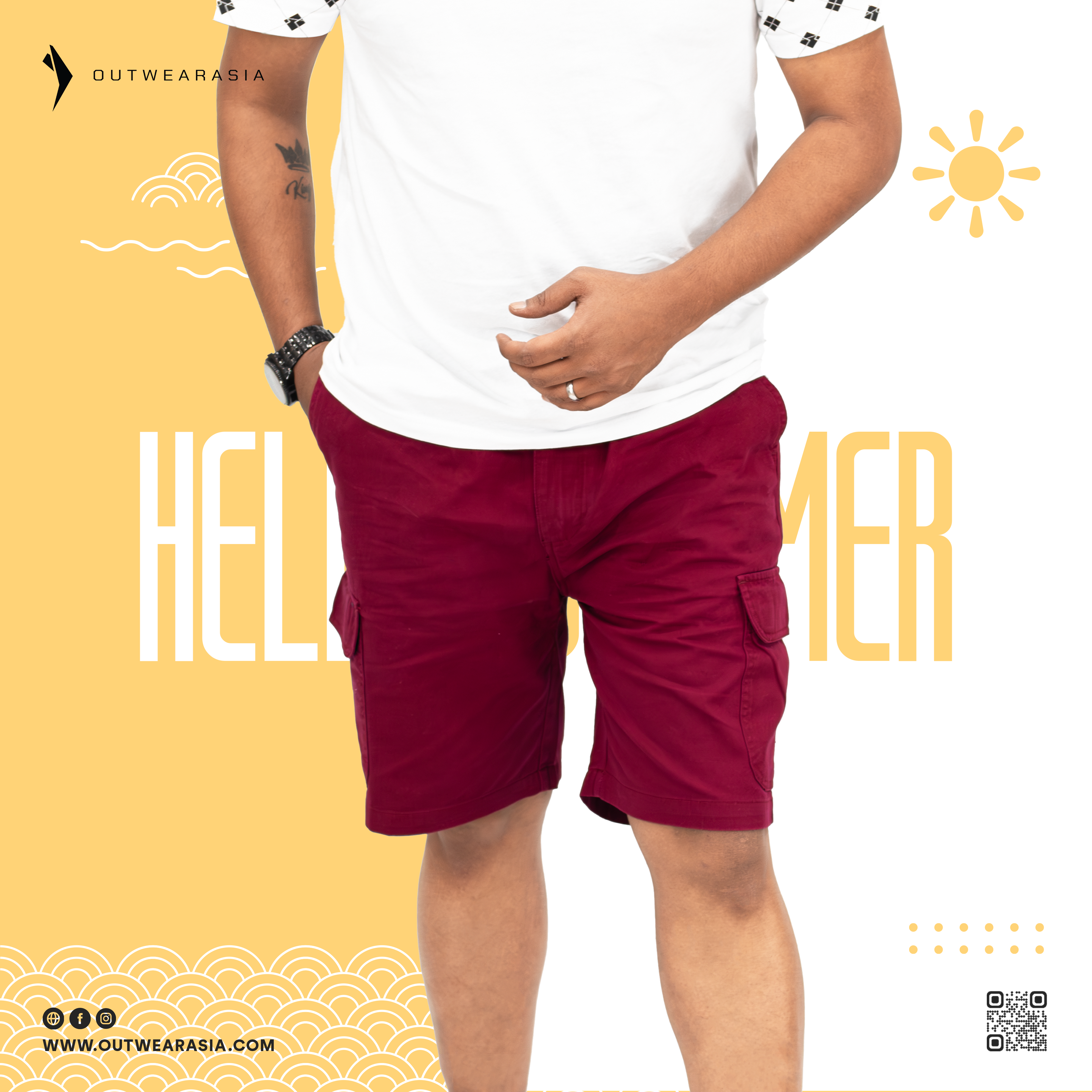 Men's Cargo Shorts Pant Multi Pocket | Outwear