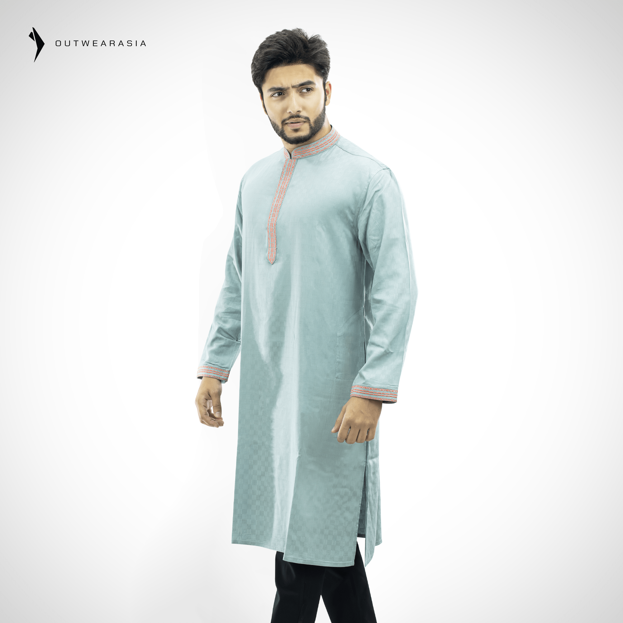 Outwear Exclusive Cotton Embroidery Panjabi - A3