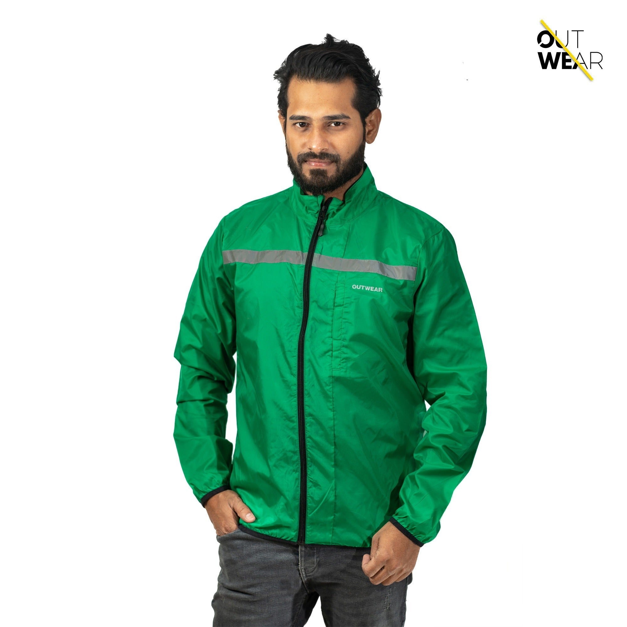 Premium Biker Windbreaker for Men’s - Windy Neon (Premium Biker Windbreaker for Men’s)