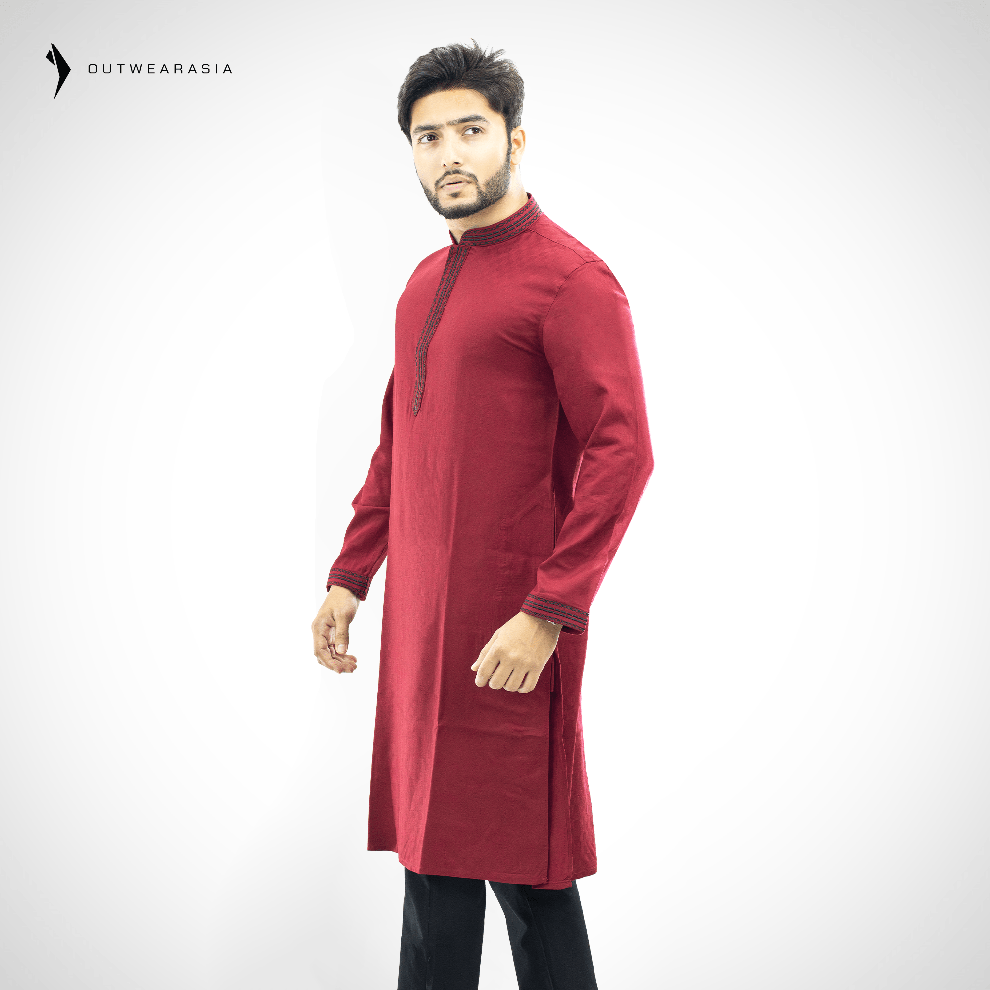 Outwear Exclusive Cotton Embroidery Panjabi - A3