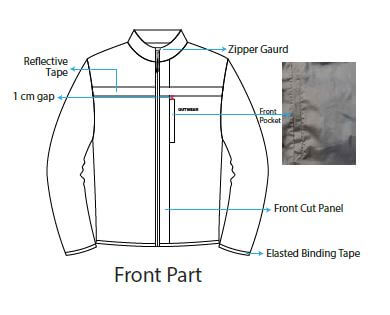 Biker Windbreaker for Men's