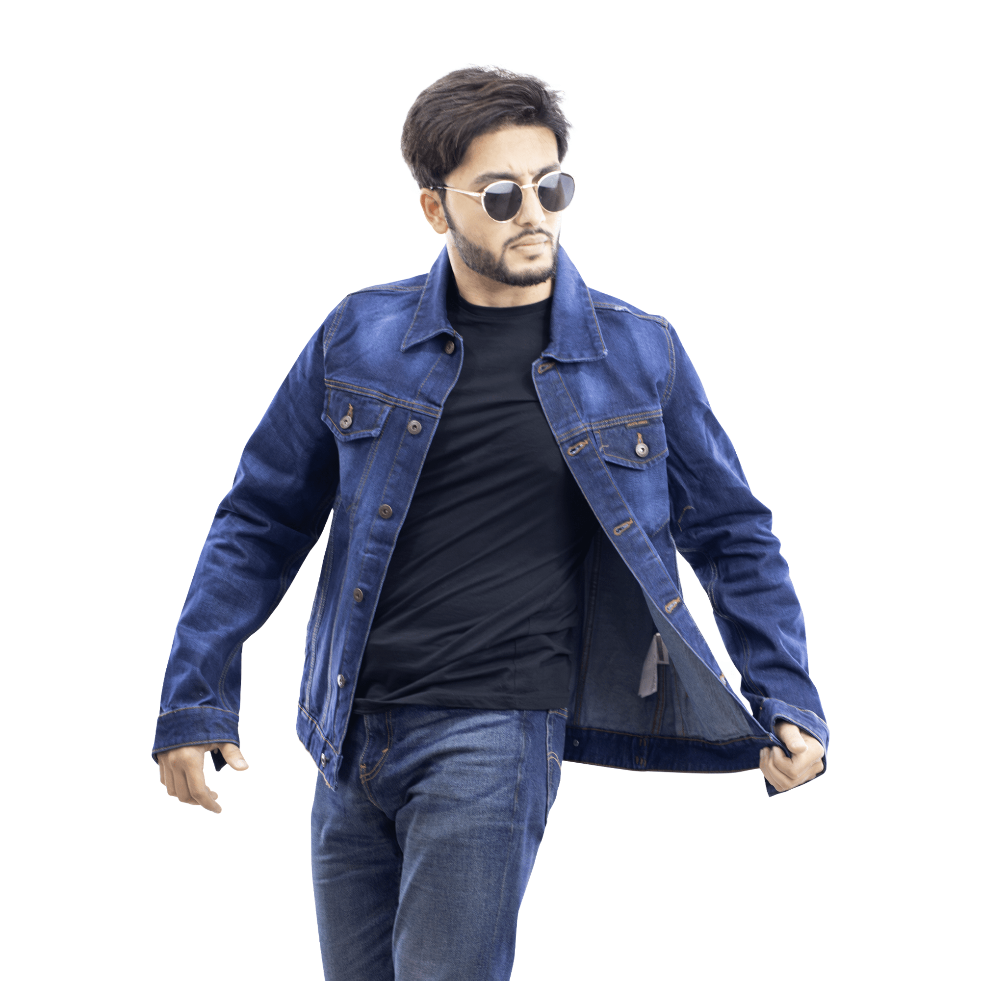 Men’s Luxurious Denim jacket – Dark indigo
