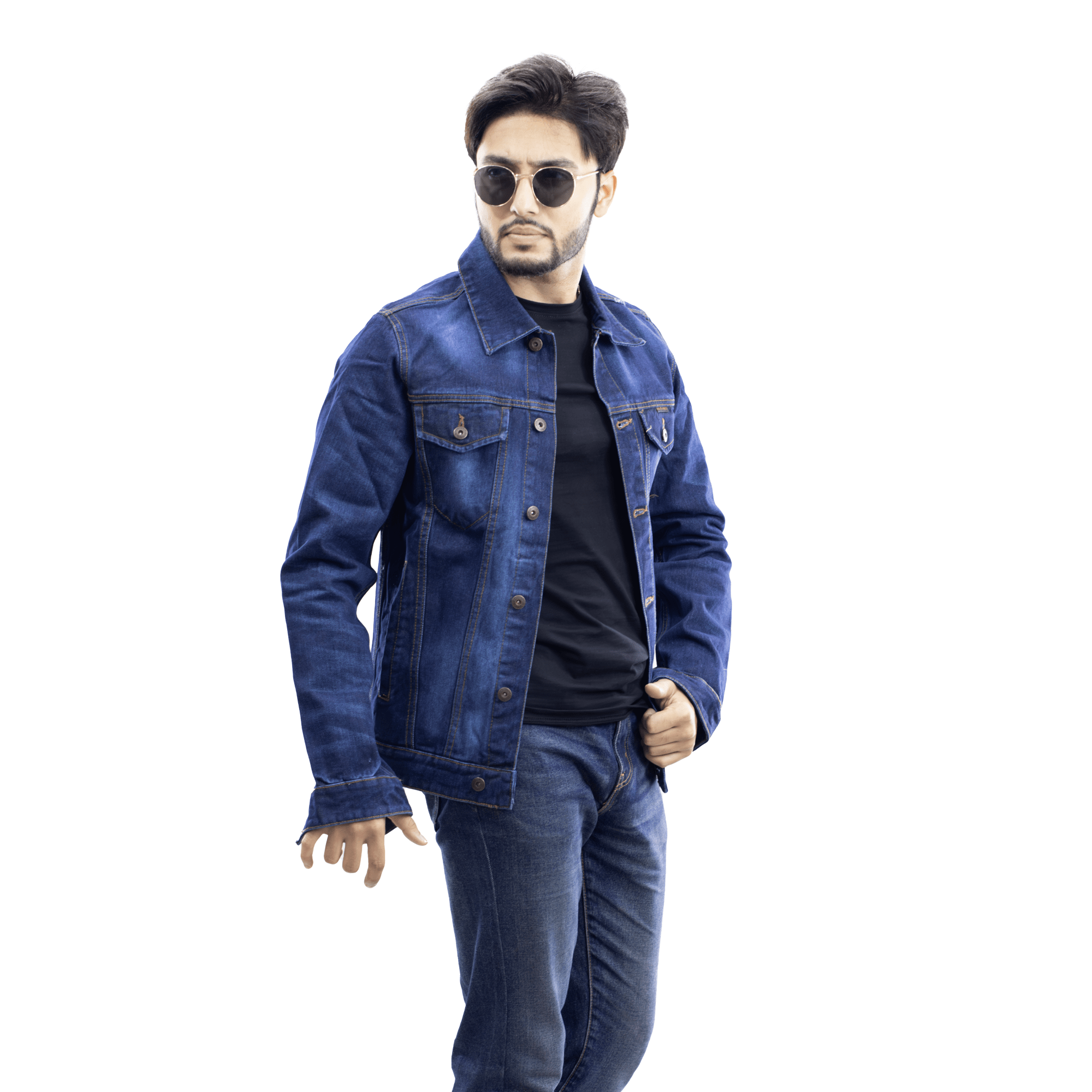 Men’s Luxurious Denim jacket – Dark indigo