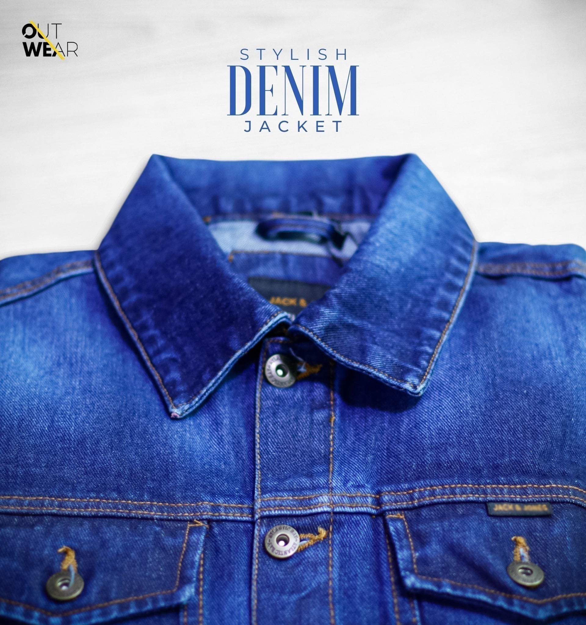 Men’s Luxurious Denim jacket – Dark indigo