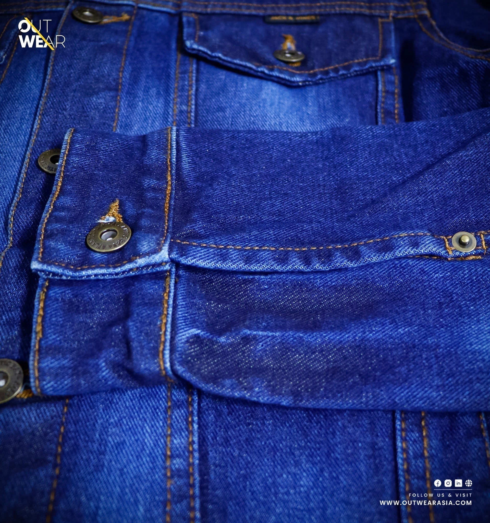 Men’s Luxurious Denim jacket – Dark indigo