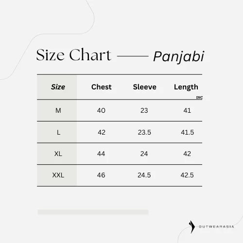 Outerwear Premium Embroidery Panjabi-AlCALLIGRAPHY PUNJABI-TROPICAL SUITING TWILL FABRIC A11Saber (Copy)