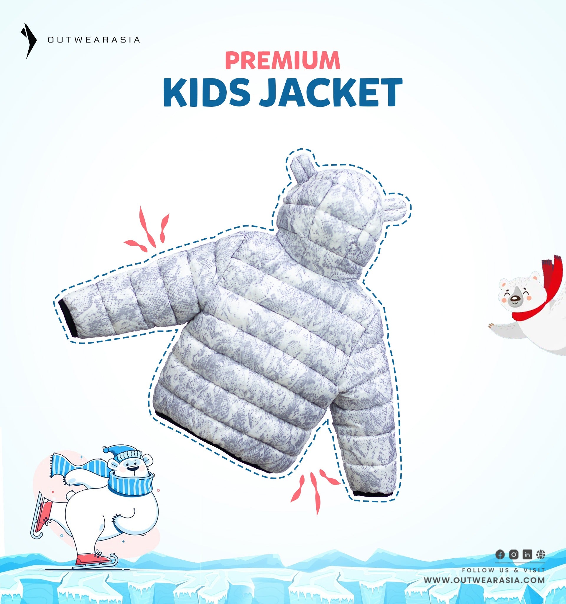 Kid's High Quality Premium Padding Jacket - Toddler Print
