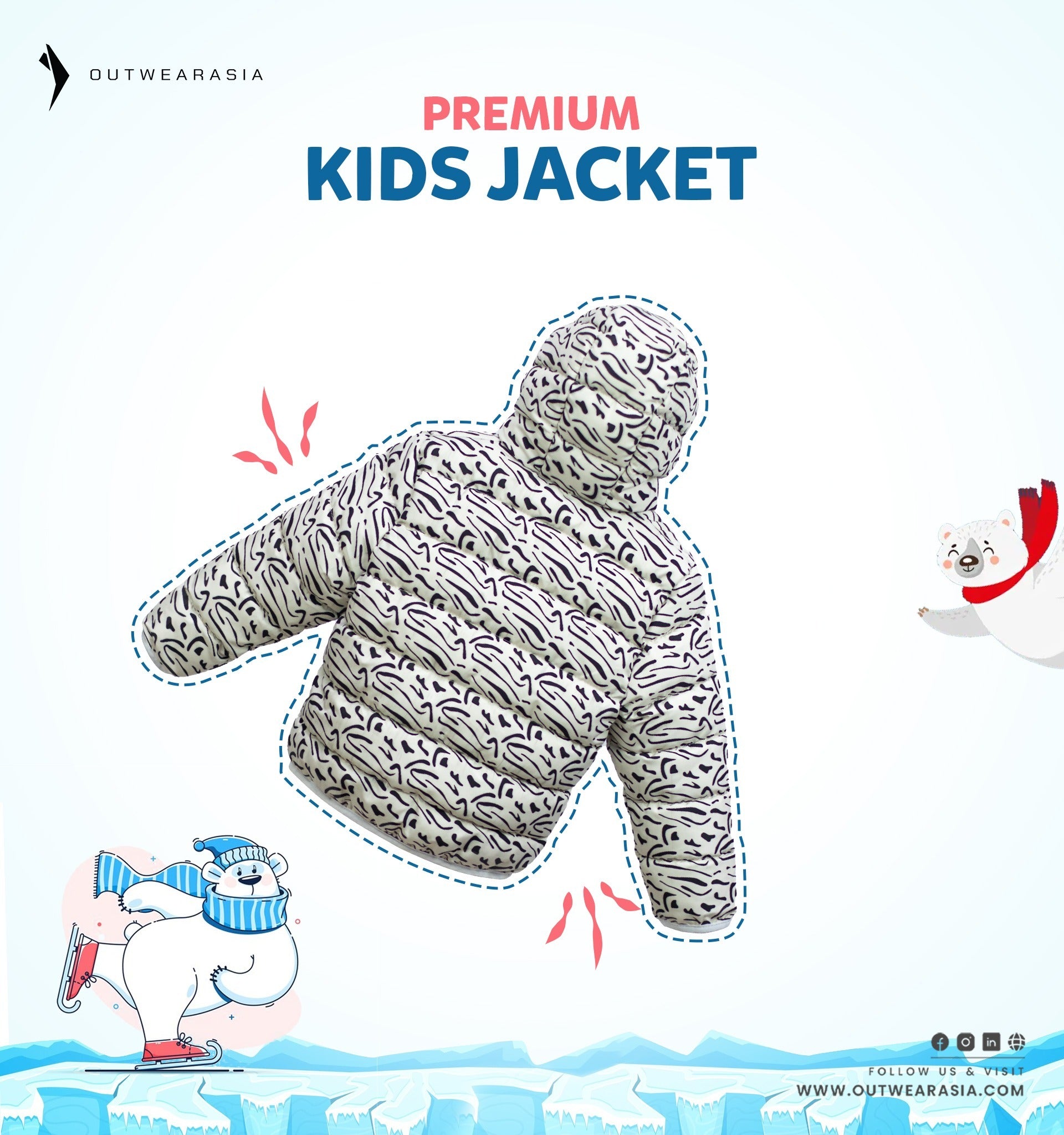 Kid's High Quality Premium Padding Jacket - Toddler Print