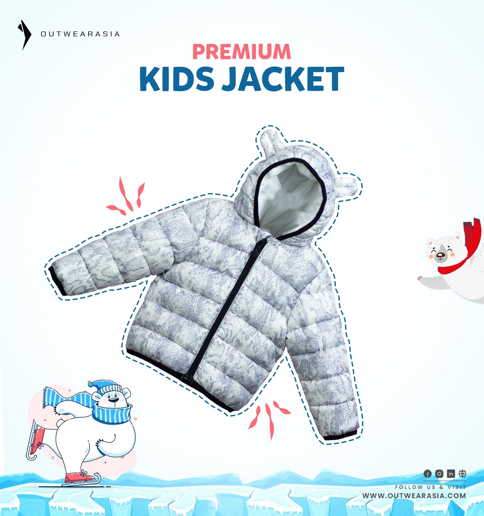 Kid's High Quality Premium Padding Jacket - Toddler Print
