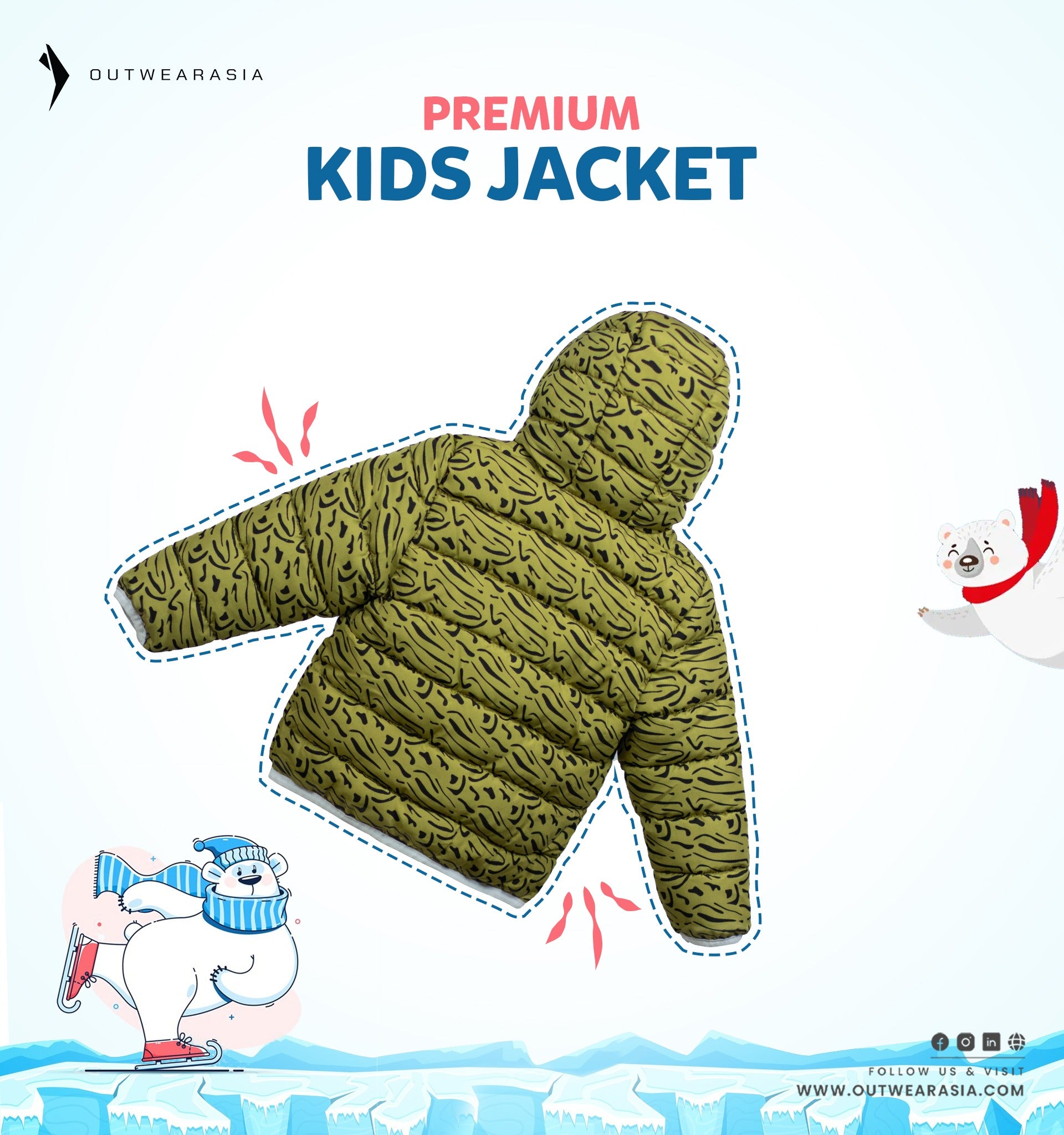 Kid's High Quality Premium Padding Jacket - Toddler Print