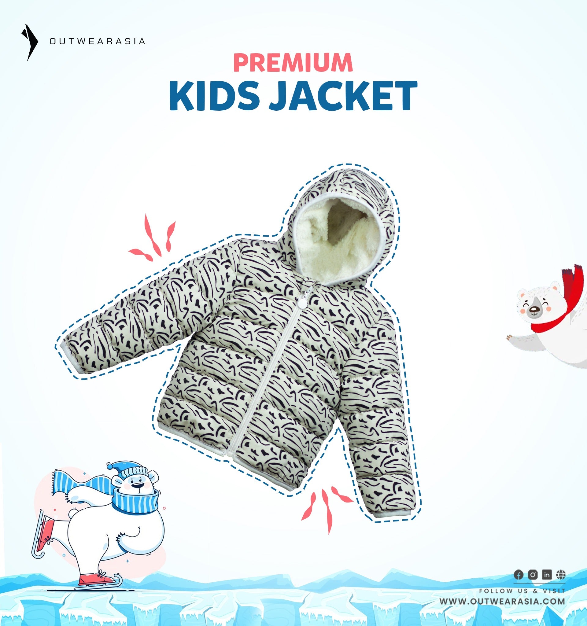 Kid's High Quality Premium Padding Jacket - Toddler Print