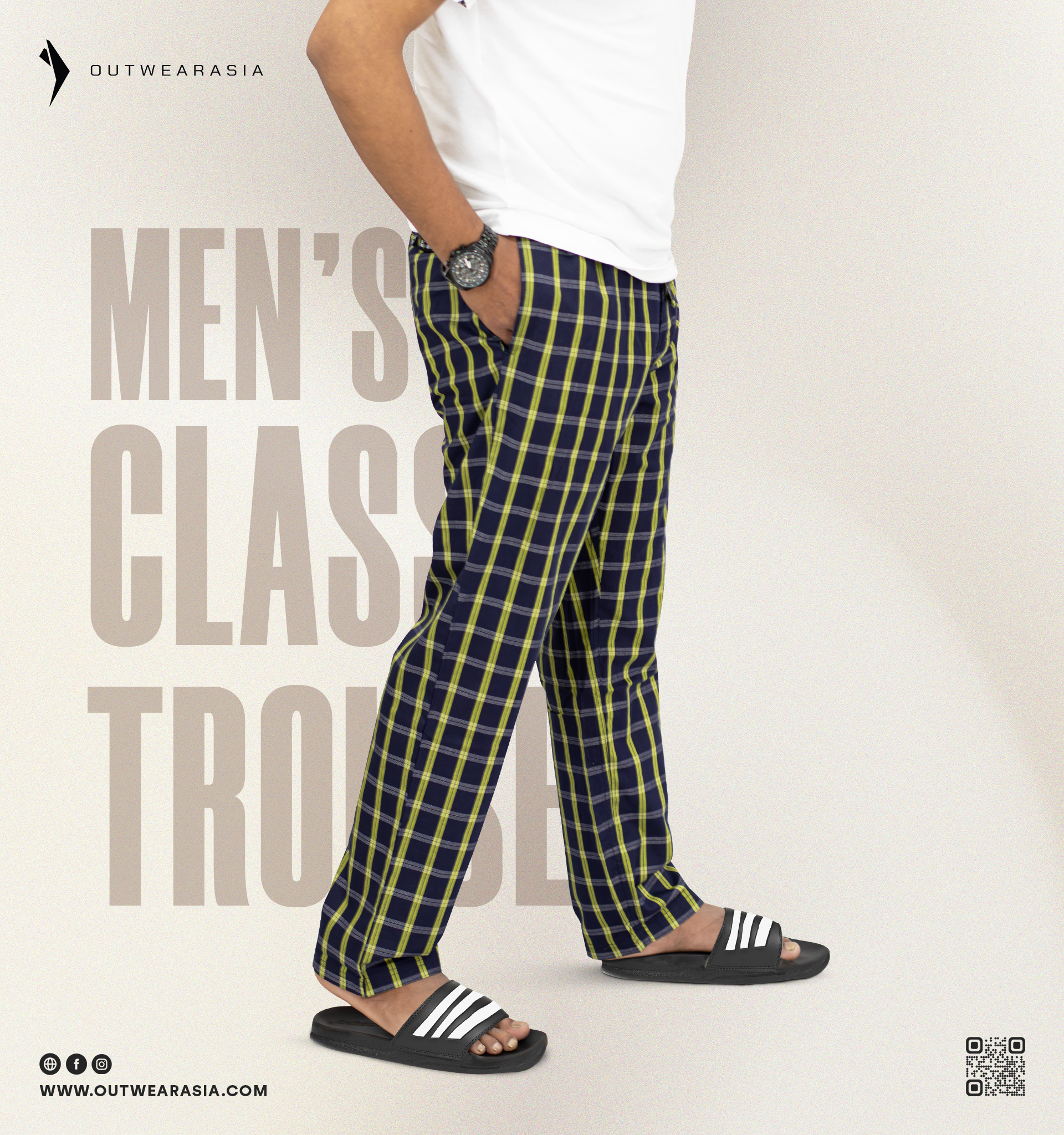 Outwear Men's Premium Trouser - Towhid_ Olive