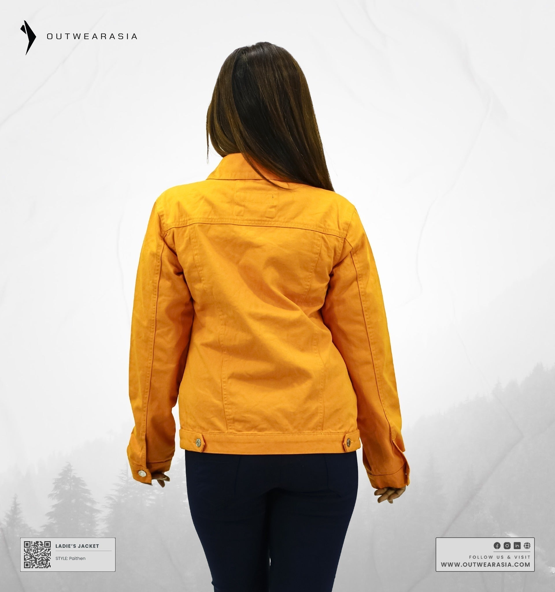 High-Quality Premium Ladies Denim Jacket- Phythen