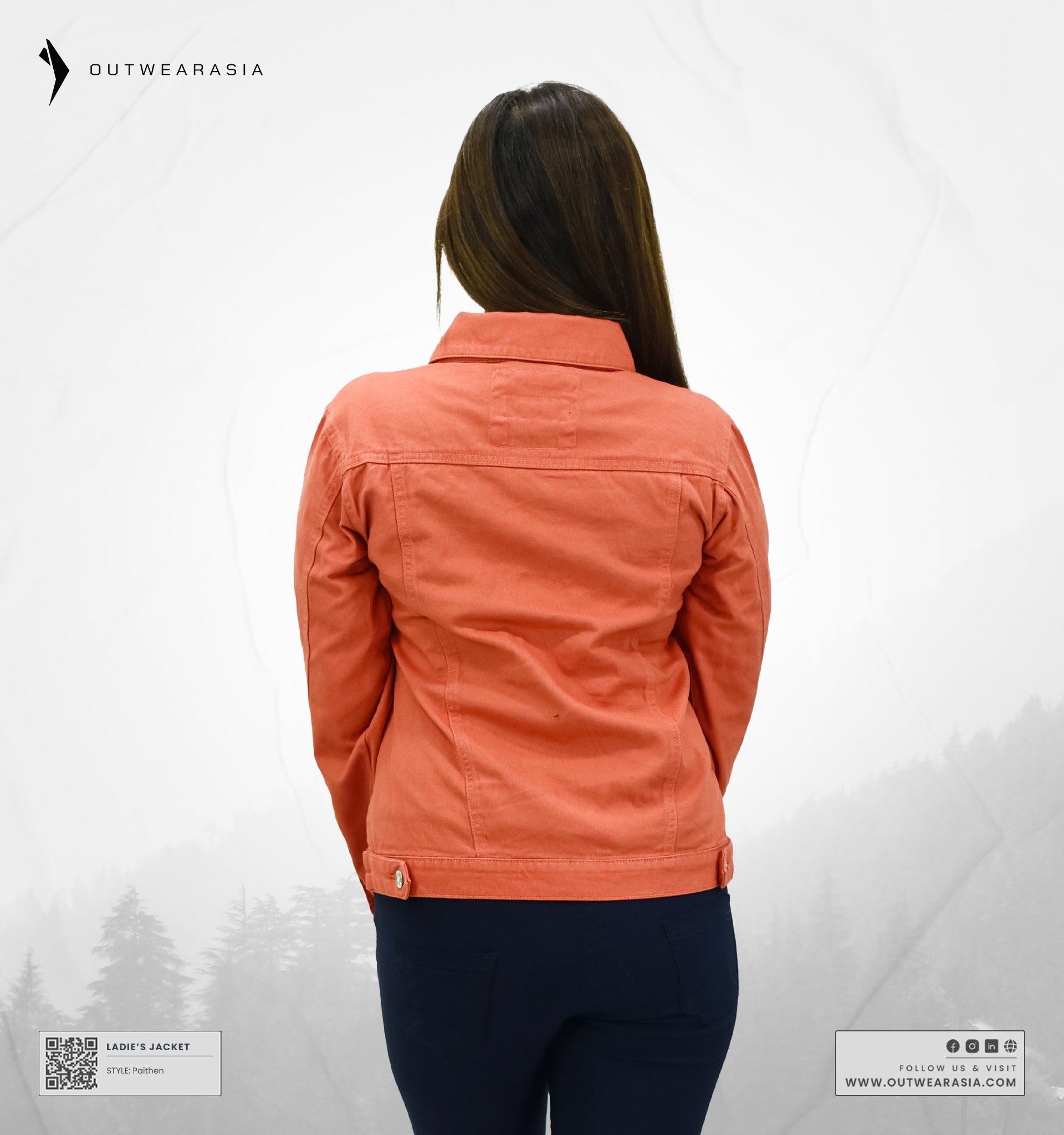 High-Quality Premium Ladies Denim Jacket- Phythen