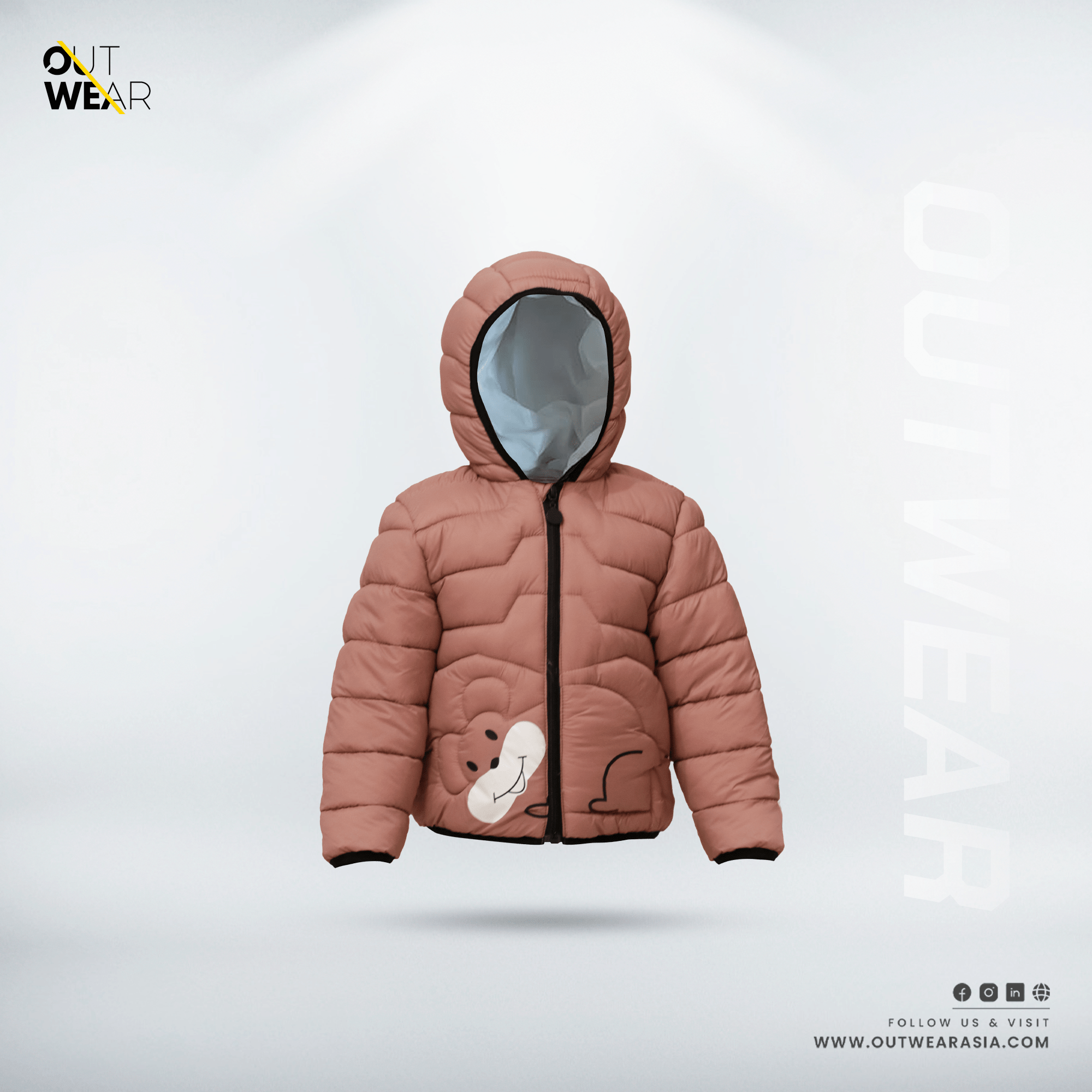 Kid's High Quality Premium Jacket Bear Face - Toddler_Mave