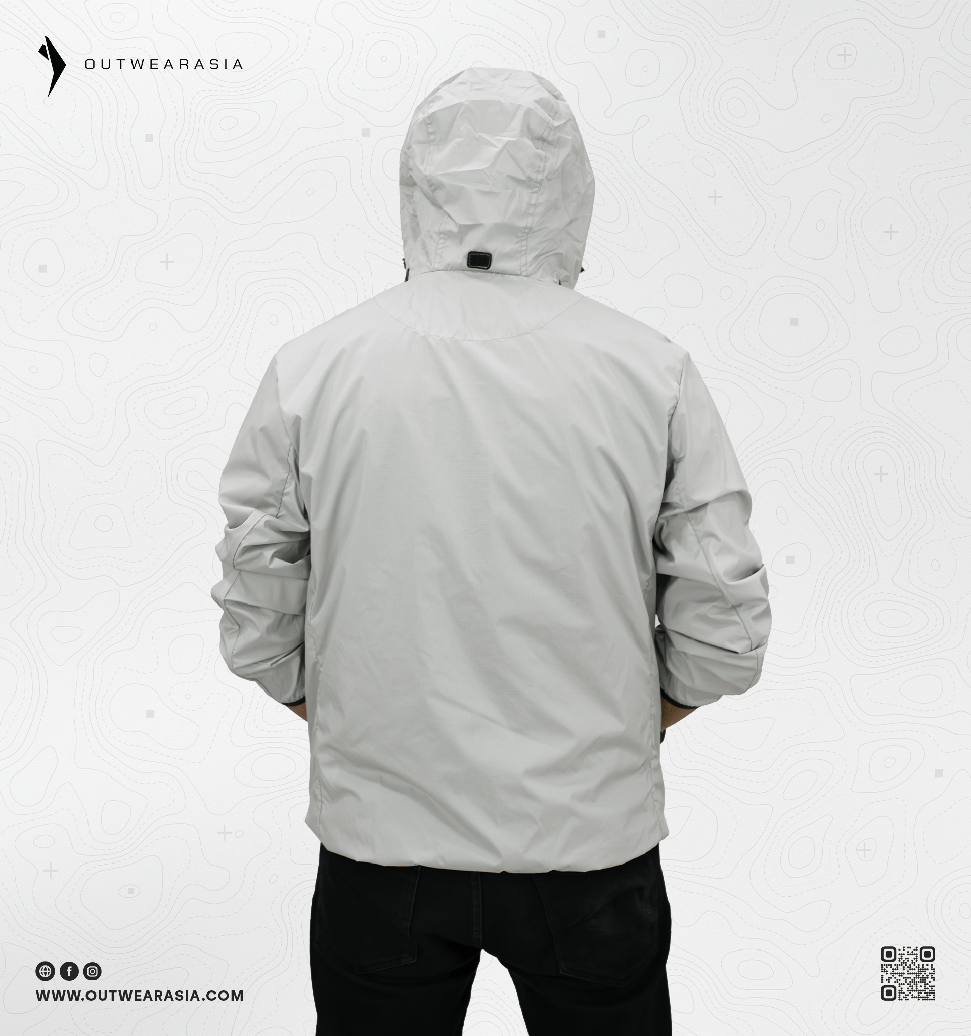 Windbreaker Travel Jacket with Portable Bag