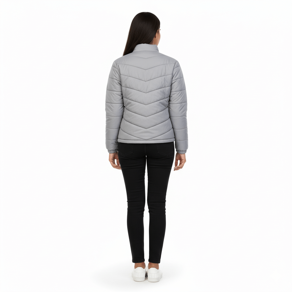 Ladies Premium Padded Jacket PMPL - Grey