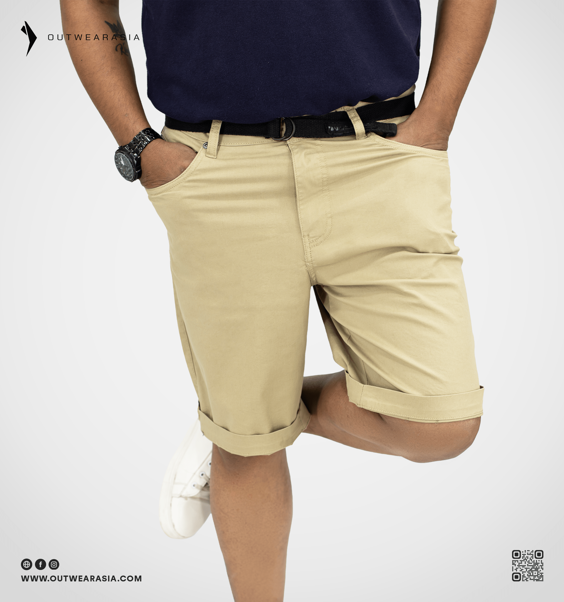 Outwear- Premium Chino Shorts Beige