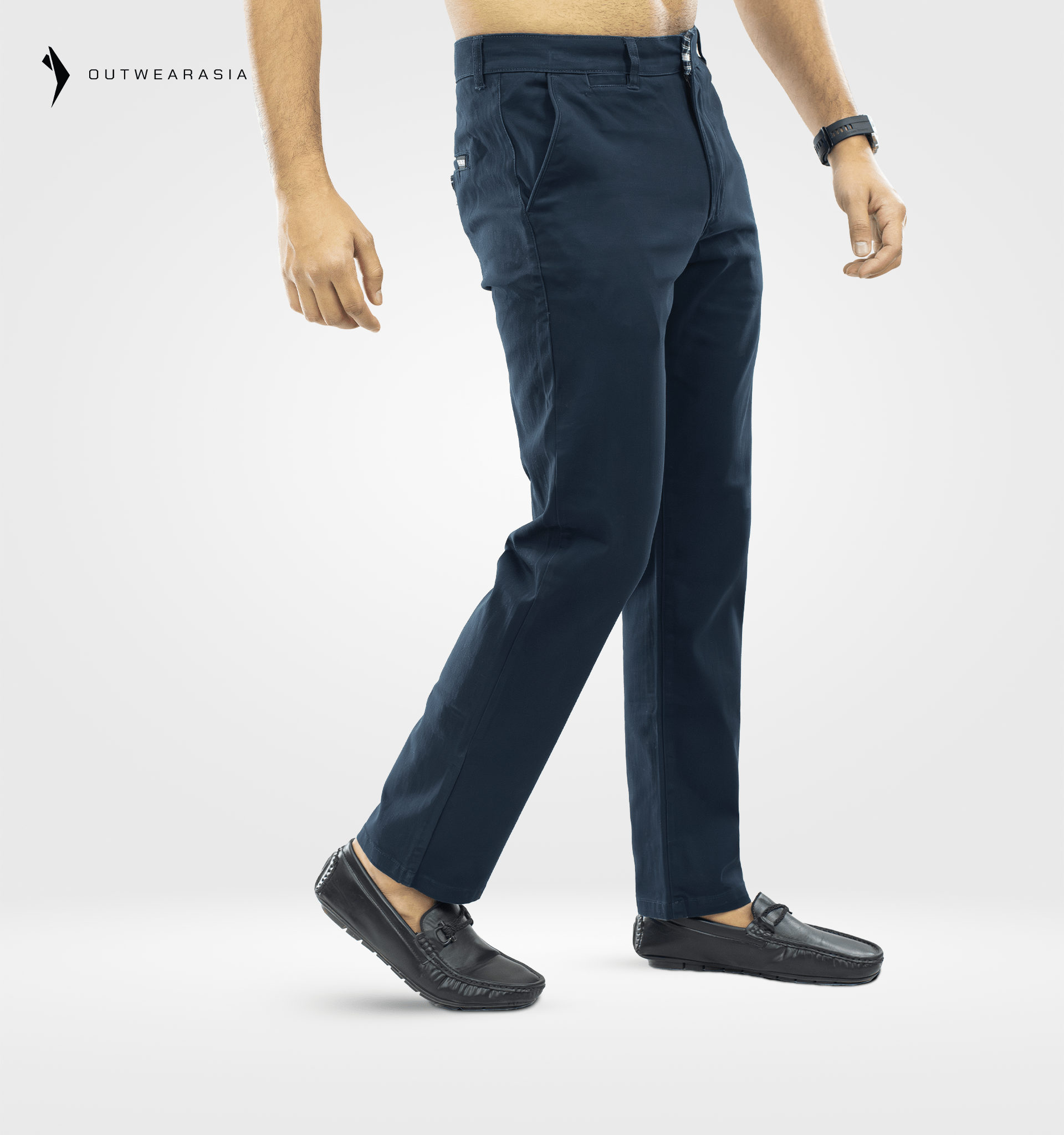 Outwear- Men's Twill Chino Pant Long - Navy