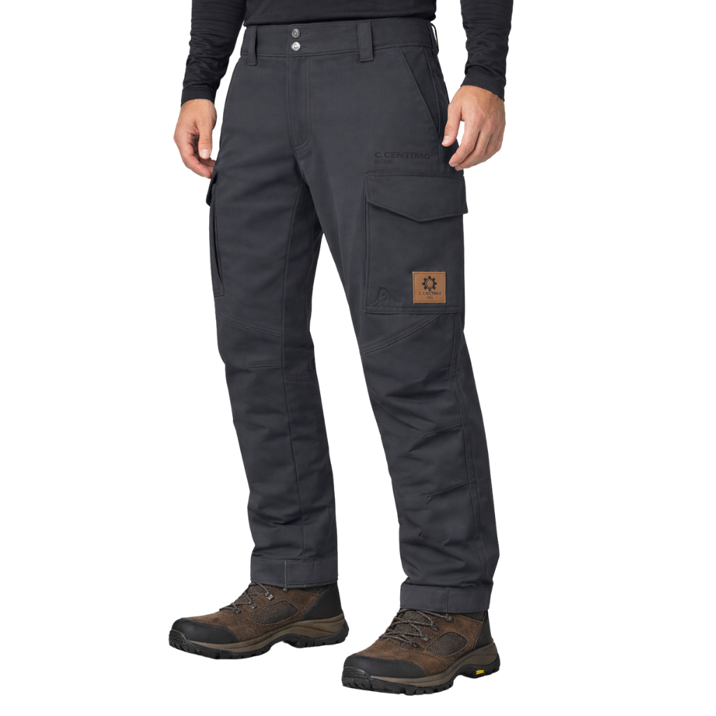 Men’s Dark Grey Cargo Track Pants – Comfortable & Functional
