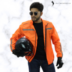 Premium Biker Windbreaker for Men’s - Windy Orange