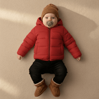 Kid's High Quality Premium Padding Jacket - Toddler Solid Red