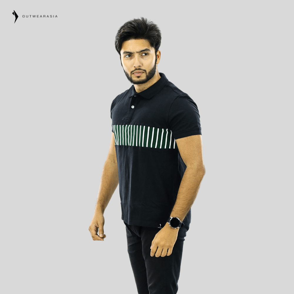 Outwear Premium PK Cotton Polo - A1- Jet Black