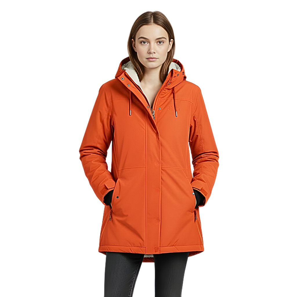 Premium Mexi Coat Puffer Jacker for ladies Bench Orange