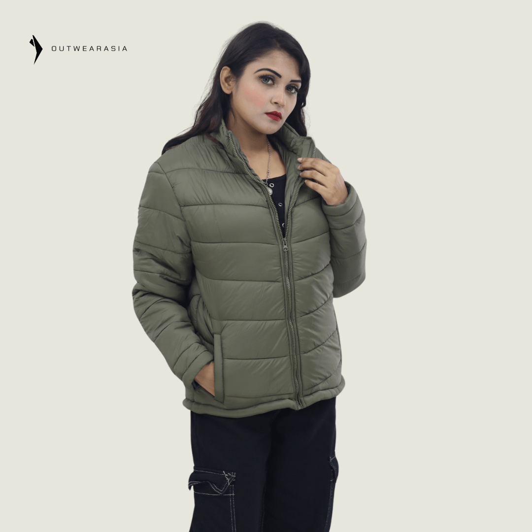 Ladies Premium Padded Jacket PMPL - Lemon Yellow