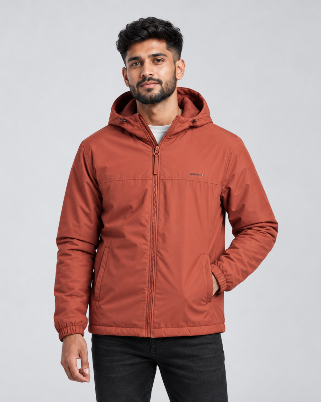 Men's Premium Original jacket with Hoddie Bench Orange Paprika