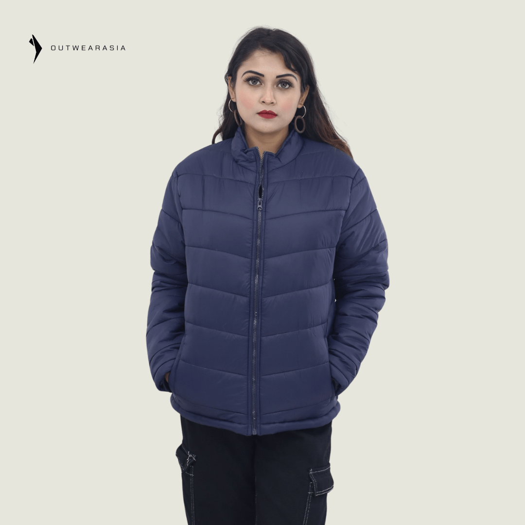 Ladies Premium Padded Jacket PMPL - Navy Blue