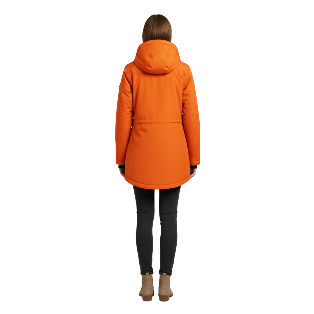 Premium Mexi Coat Puffer Jacker for ladies Bench Orange