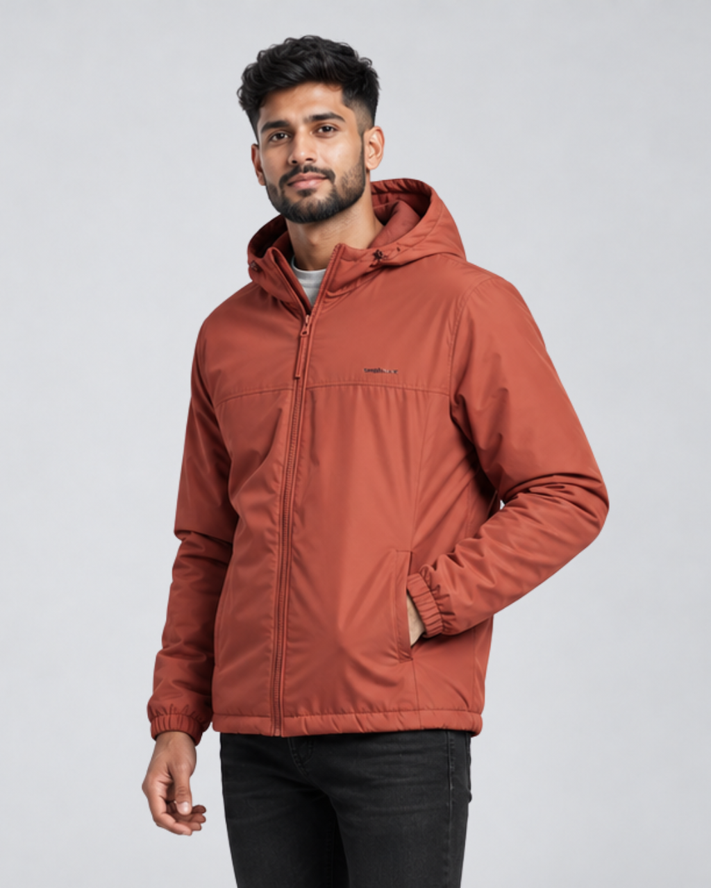 Men's Premium Original jacket with Hoddie Bench Orange Paprika