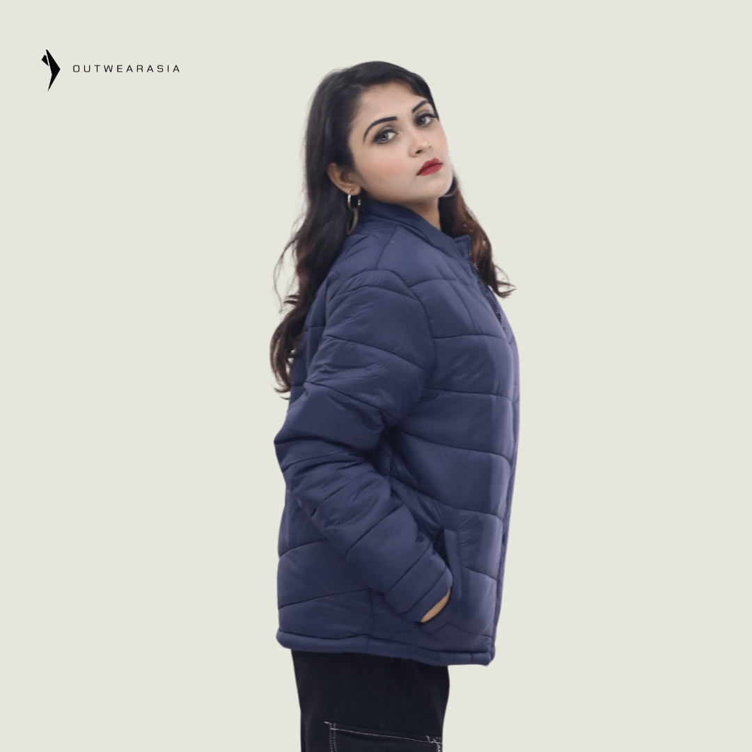 Ladies Premium Padded Jacket PMPL - Navy Blue