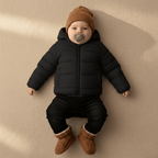 Kid's High Quality Premium Padding Jacket - Toddler Solid Black