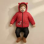 Kid's High Quality Premium Padding Jacket - Toddler Cat face 1