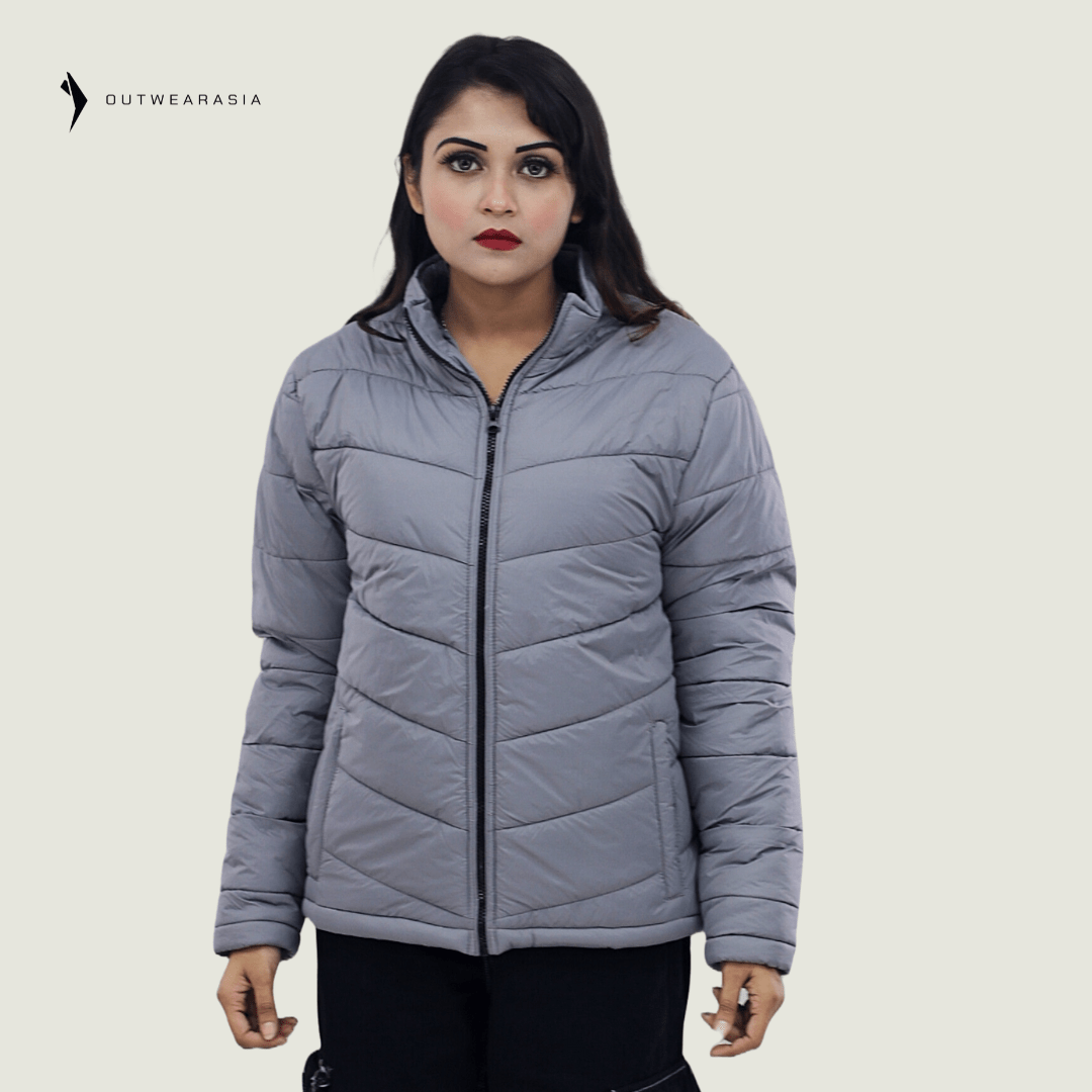 Ladies Premium Padded Jacket PMPL - Grey