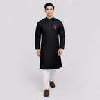 Outerwear Premium Embroidery Panjabi-CALLIGRAPHY PUNJABI