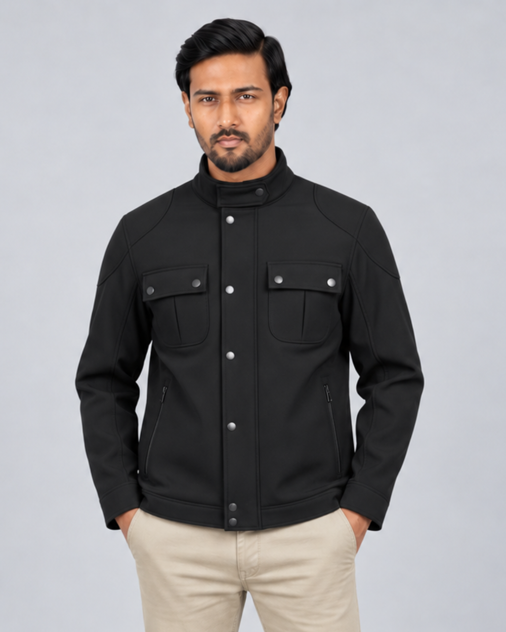 Exclusive Men's Premium Stylish jacket Top - Black
