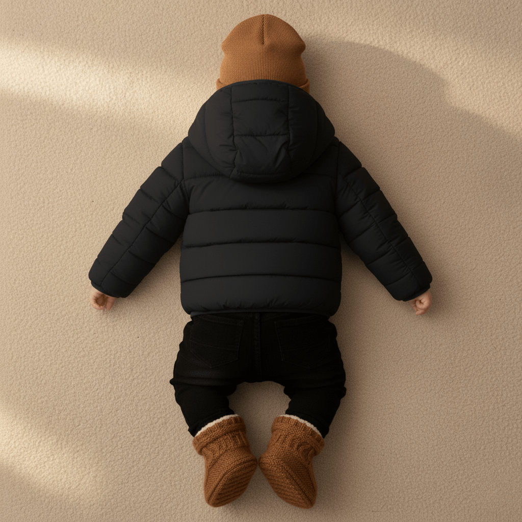 Kid's High Quality Premium Padding Jacket - Toddler Solid Black