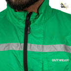 Premium Biker Windbreaker for Men’s - Green
