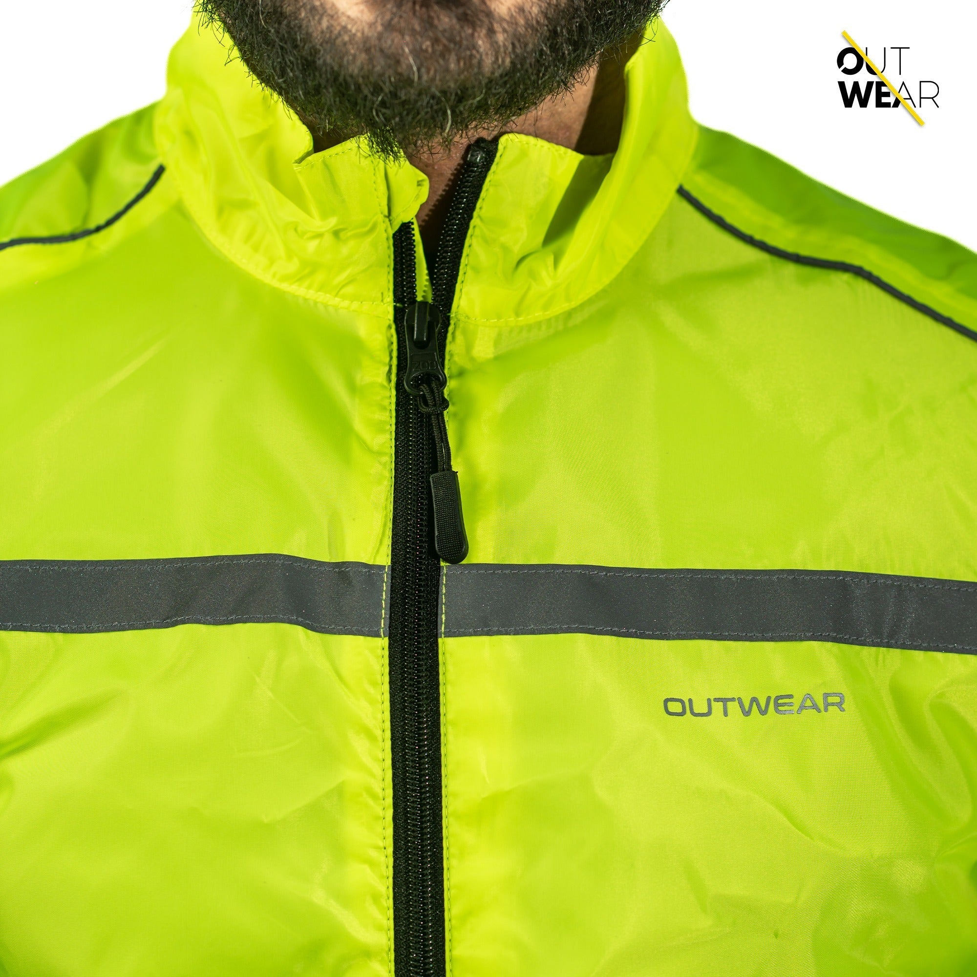 Premium Biker Windbreaker for Men’s - Windy Neon
