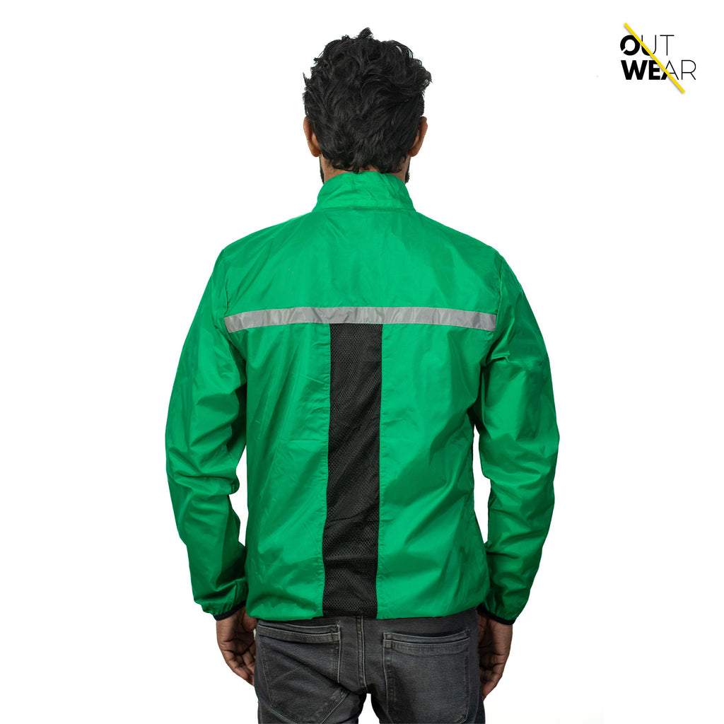 Premium Biker Windbreaker for Men’s - Green