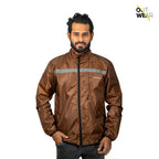Premium Biker Windbreaker for Men’s-Brown
