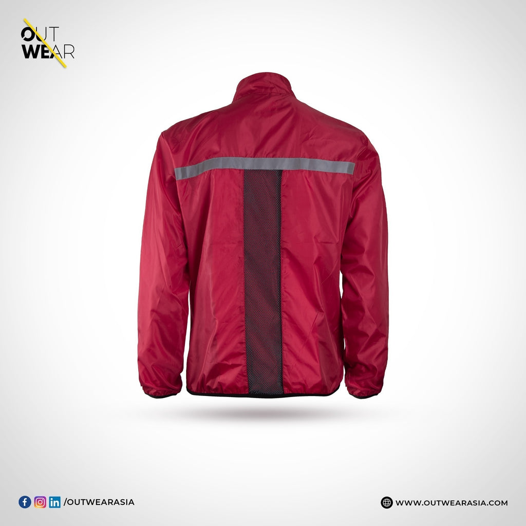 Premium Biker Windbreaker for Men’s-Red